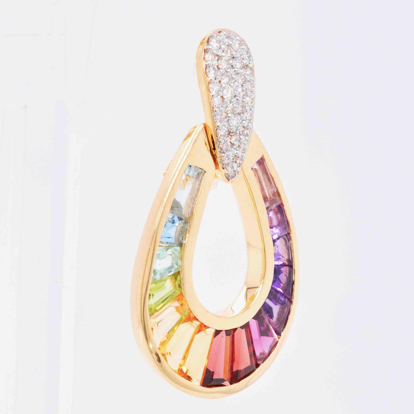 How to style multicolor taper baguette dangle earrings