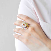 Multicolor Diamond ring