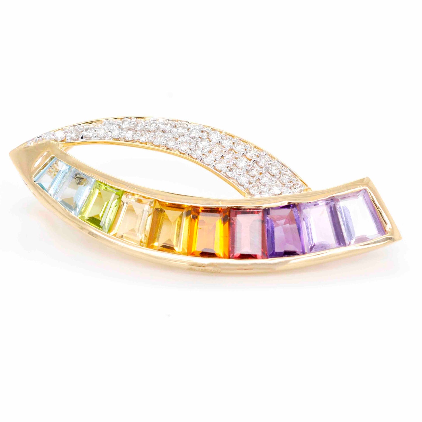 Multi-stone pendant necklace