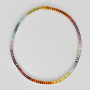 Rainbow Octagon Tennis Necklace
