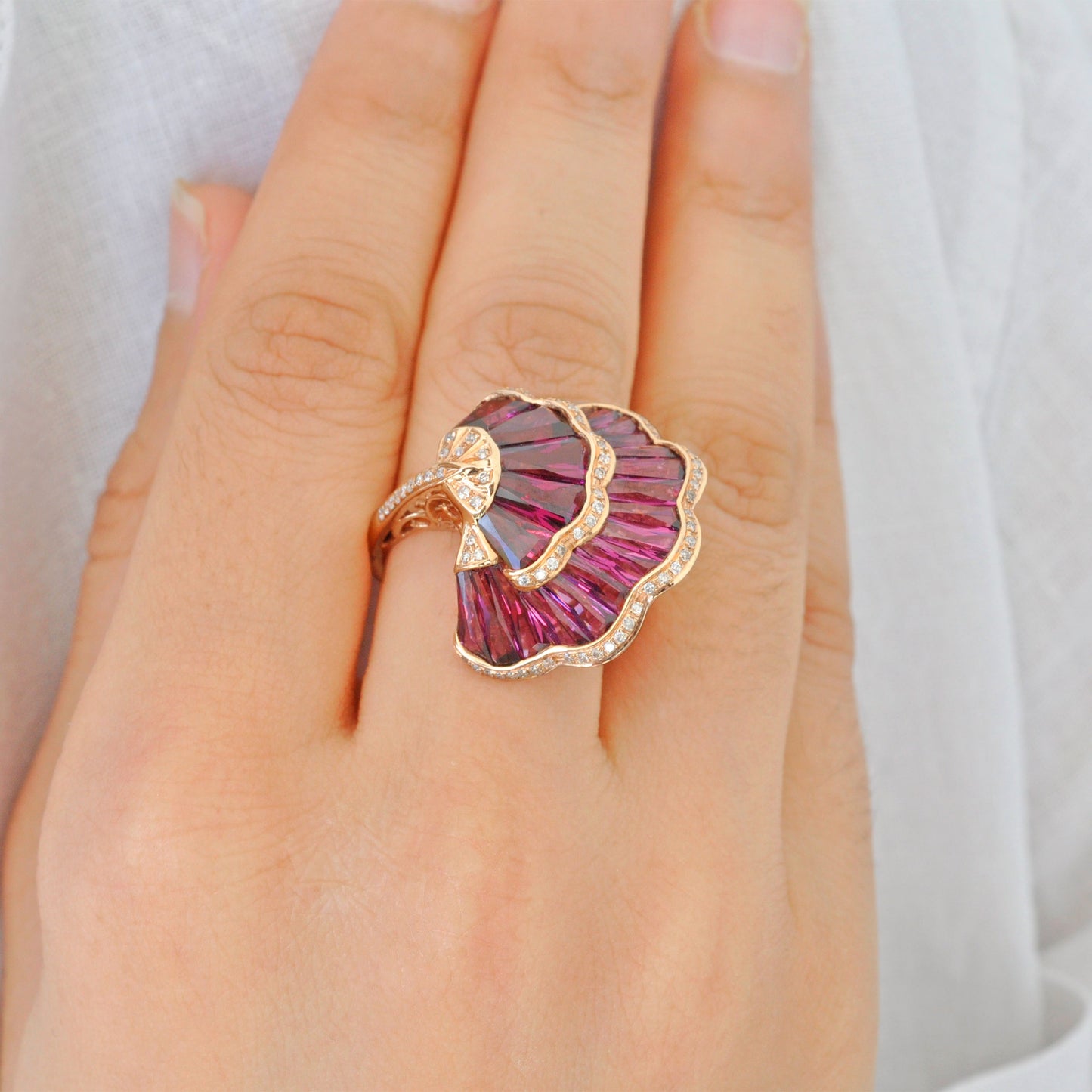 Rhodolite Ring