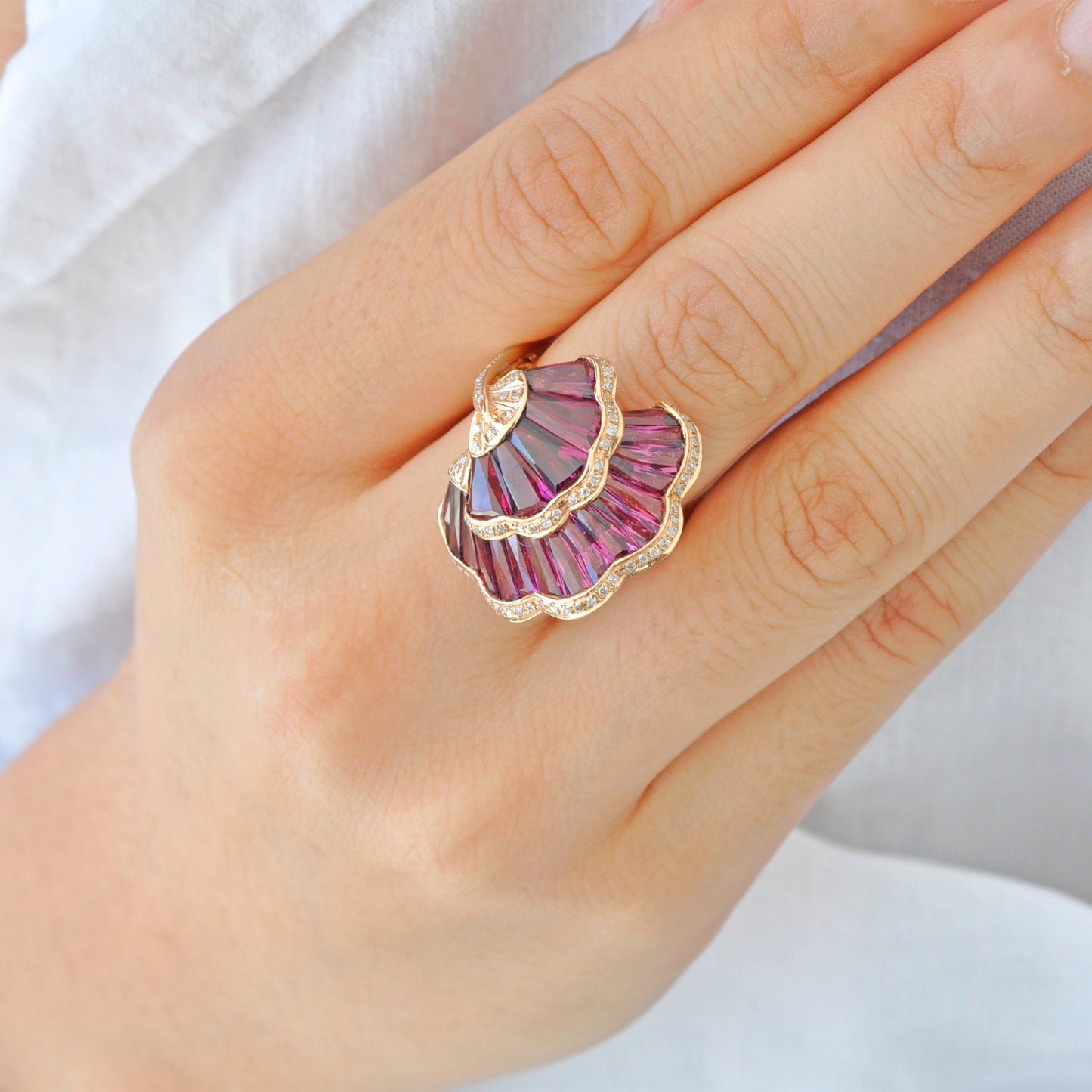 Rhodolite Ring