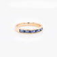blue sapphire ring with gradient design