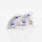 Tanzanite and diamond earrings