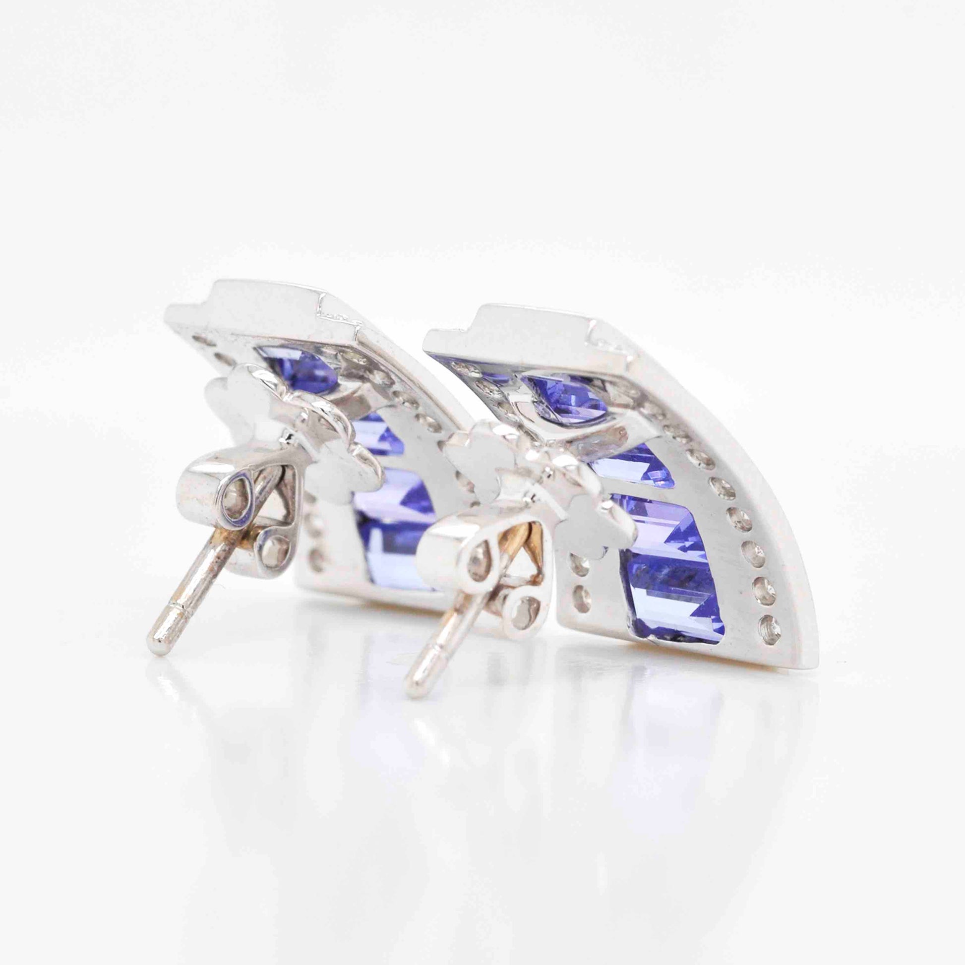 purple gemstone stud earrings