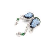 Butterfly Tsavorite Flutter Earrings