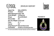 Doorknocker Amethyst Green Tourmaline Pendant