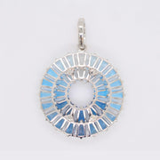 Orbit Blue Topaz Pendant