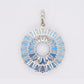 Orbit Blue Topaz Pendant
