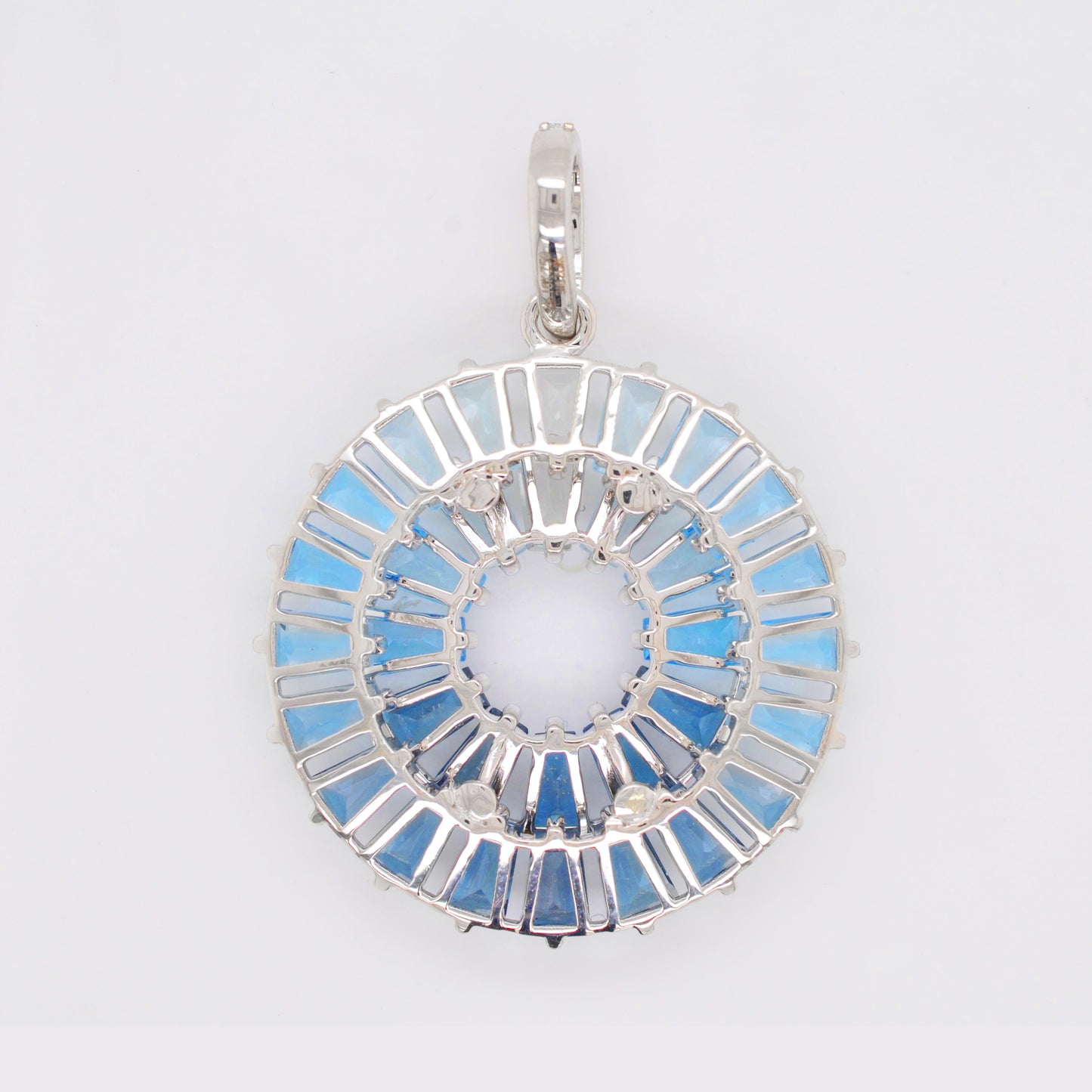 Orbit Blue Topaz Pendant
