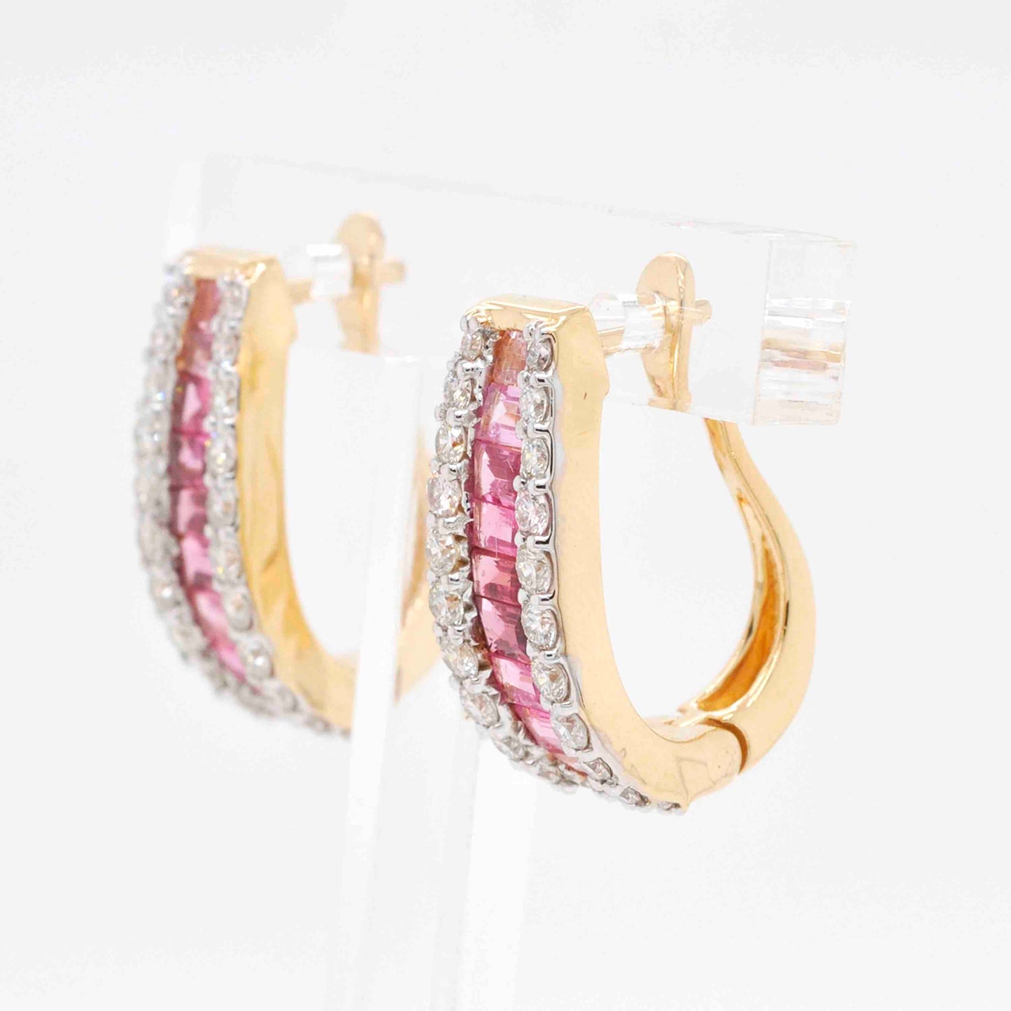Gradient pink tourmaline jewelry