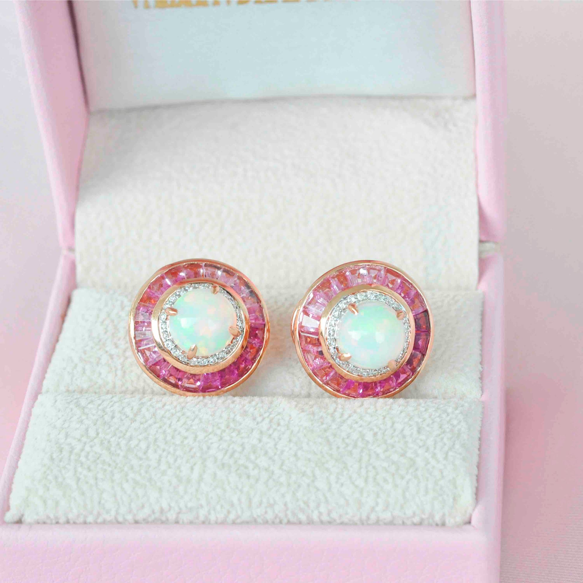 ethiopian opal earrings