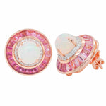 pink tourmaline earrings