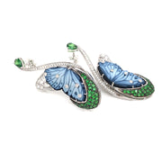 Butterfly Tsavorite Flutter Earrings
