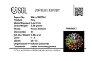 Rainbow Orbit Diamond Ring