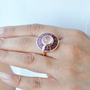 Hand-worn shot focusing on the ring's ability to swivel and the overall finger placement.