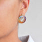 rainbow gemstones earrings