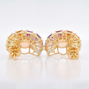 Circle Rainbow Ferris Wheel Earrings