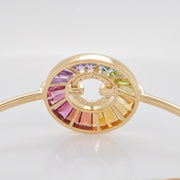 Circle Rainbow Bolo Diamond Bracelet