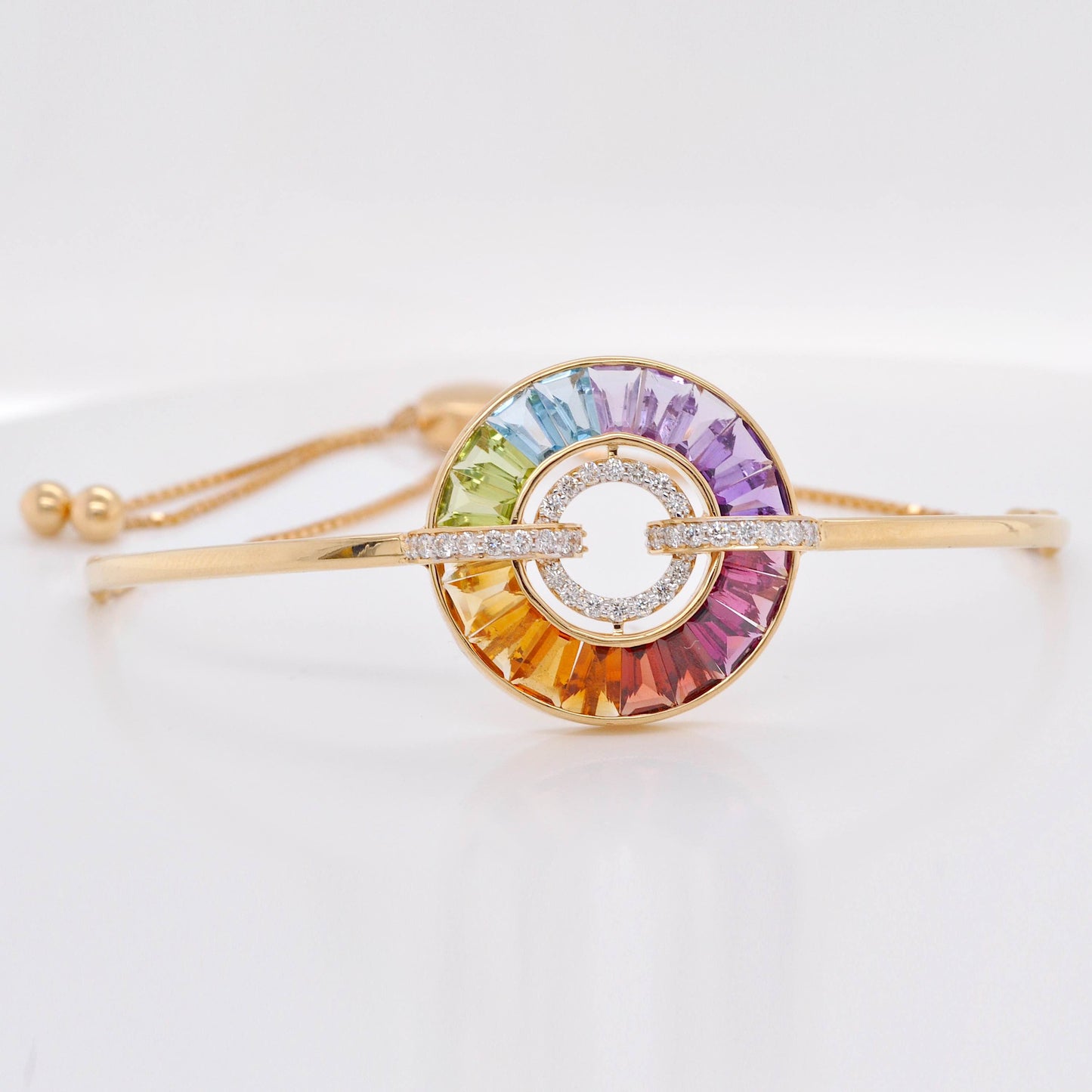 gold rainbow bracelet