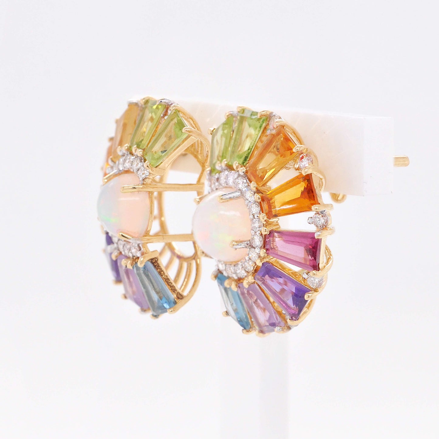 Circle Rainbow Ferris Wheel Earrings