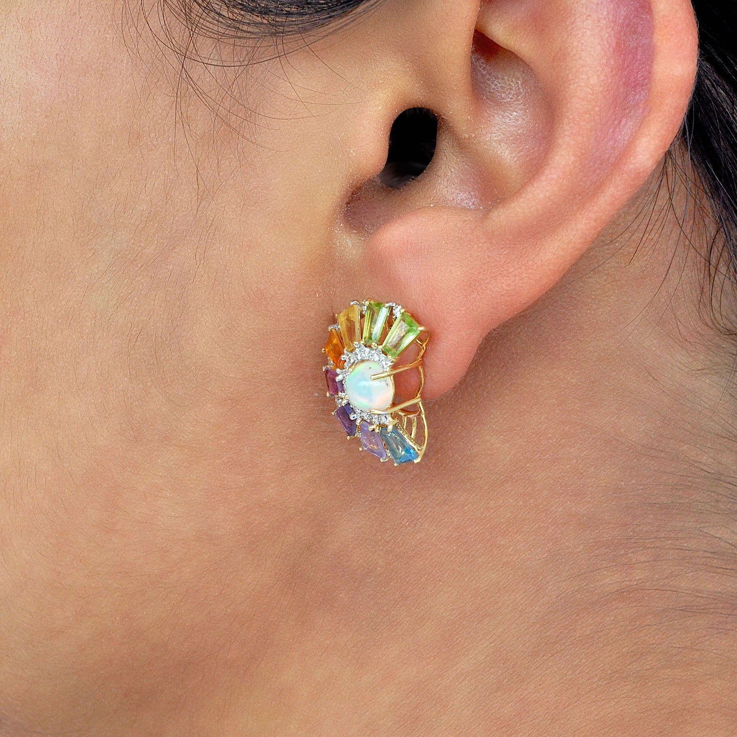 wheel earrings