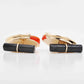 Hand-Carved Red Agate Horse Cameo Cufflinks