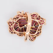 Rhodolite Diamond Ring