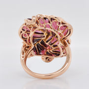 Rhodolite Diamond Ring