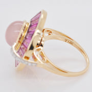 Rear view showing the polished 14K gold band.