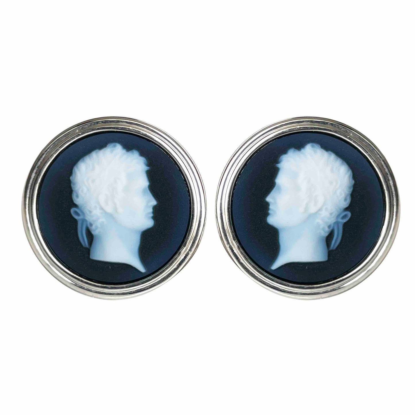 Roman head cufflinks