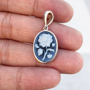 Cameo Flower Pendant