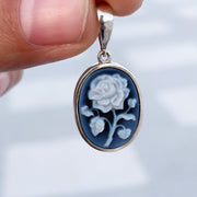 Cameo Flower Pendant