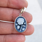 Cameo Flower Pendant