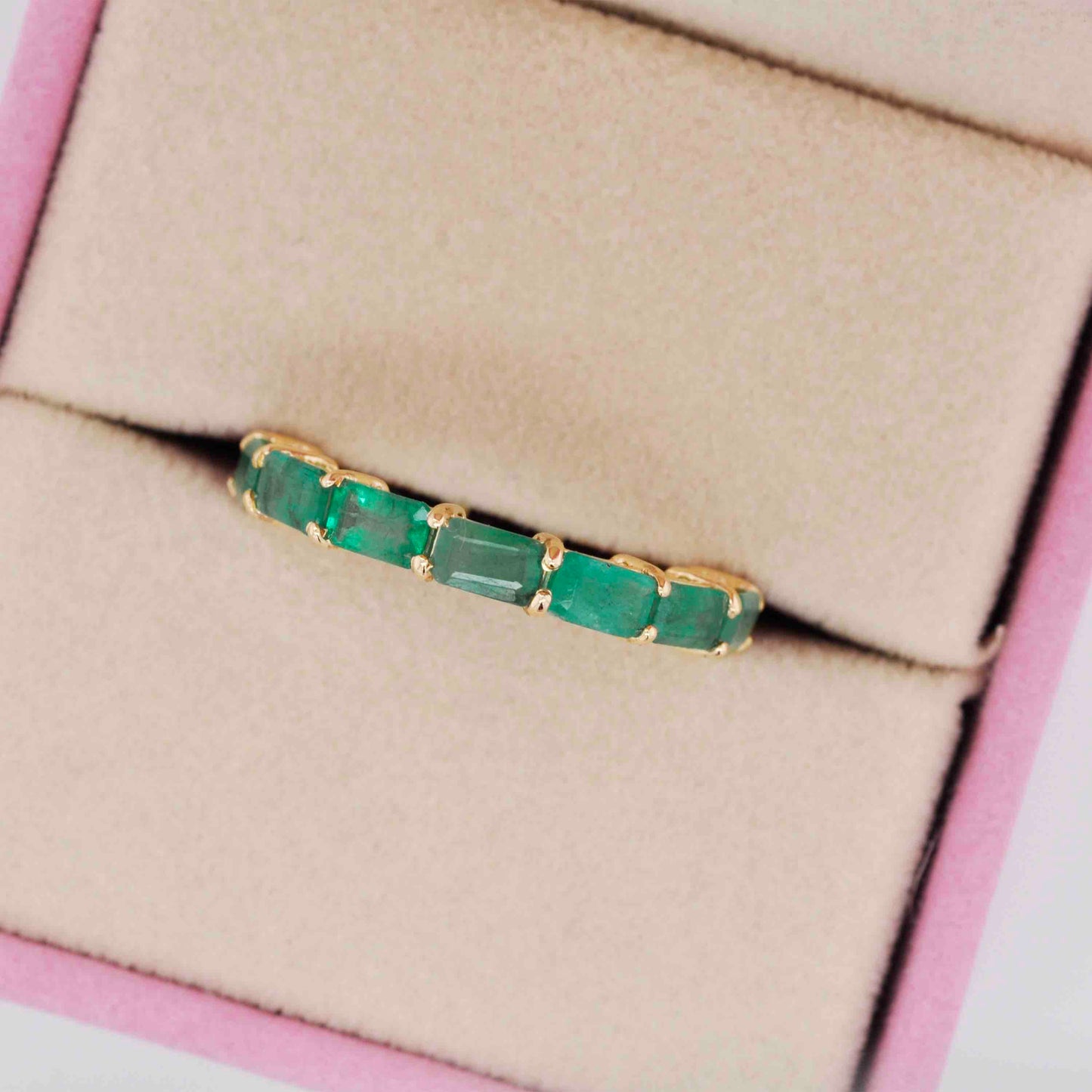 emerald eternity ring