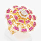 Shop for ruby flower ring