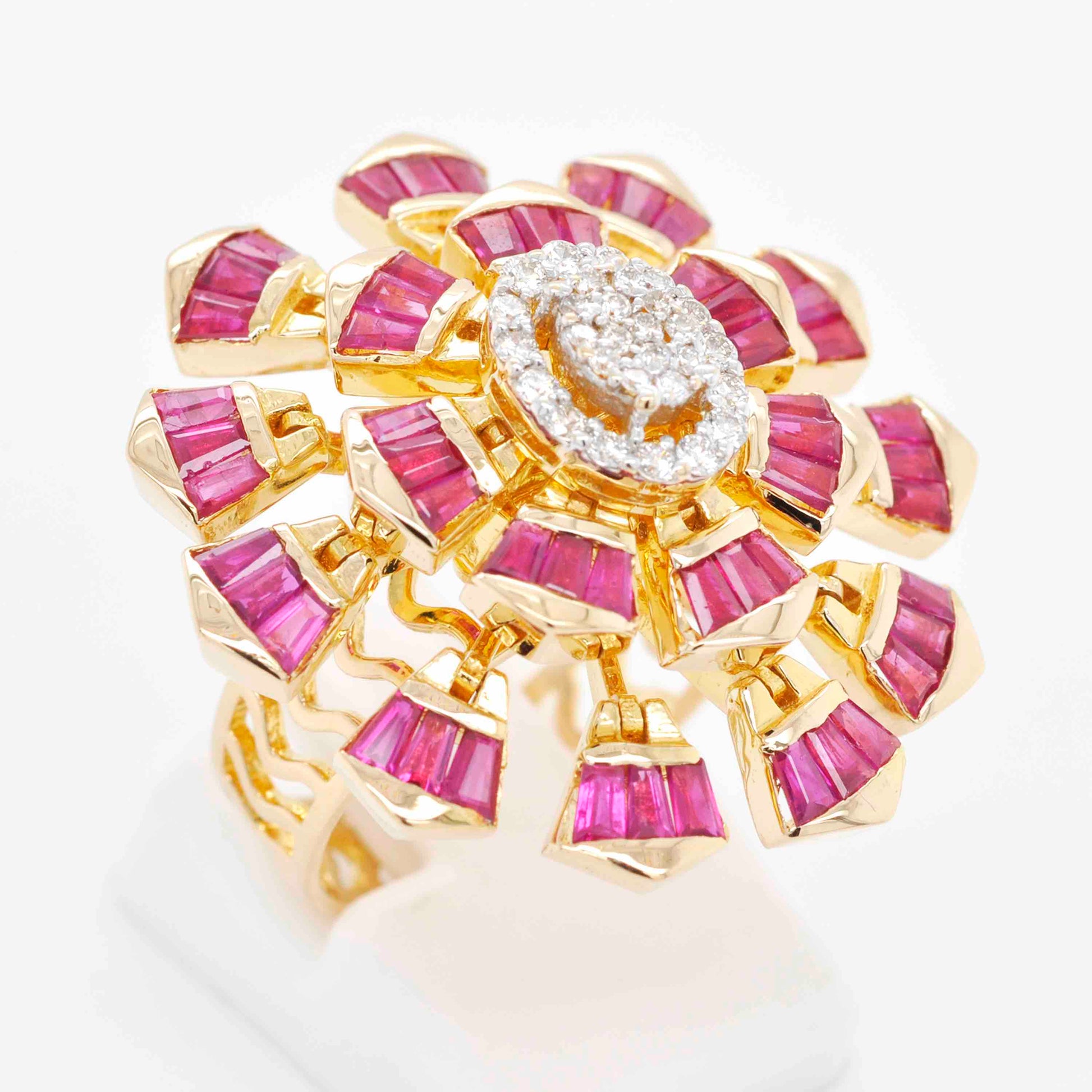 Shop for ruby flower ring