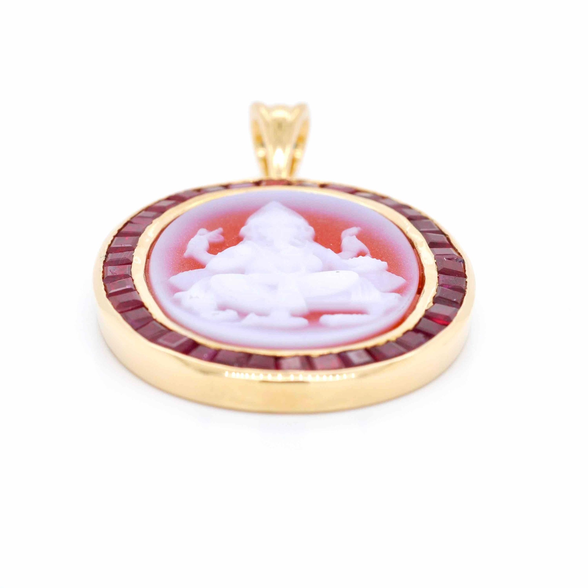 Ruby Ganesha necklace