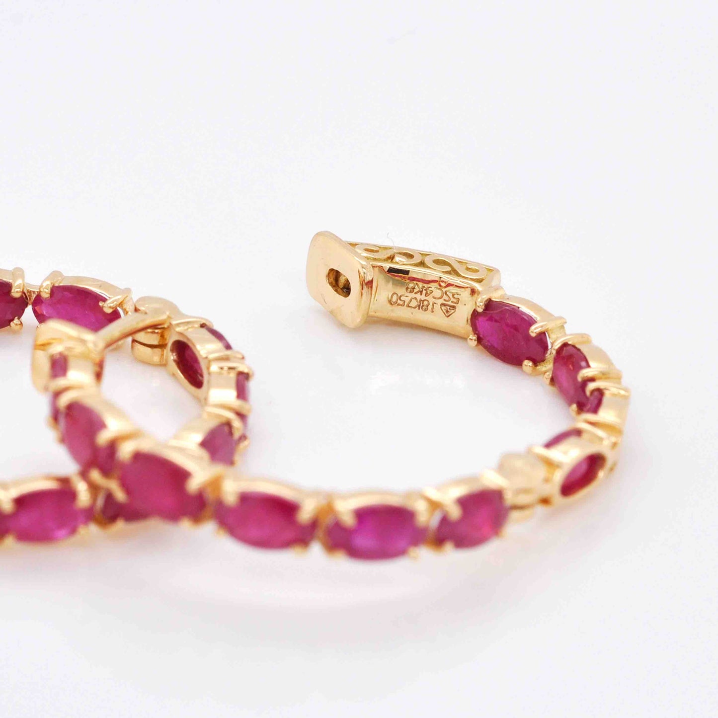 Shop Ruby Gemstone Hoops