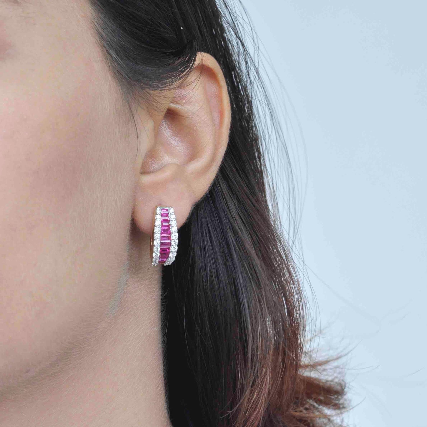 ruby earrings designs