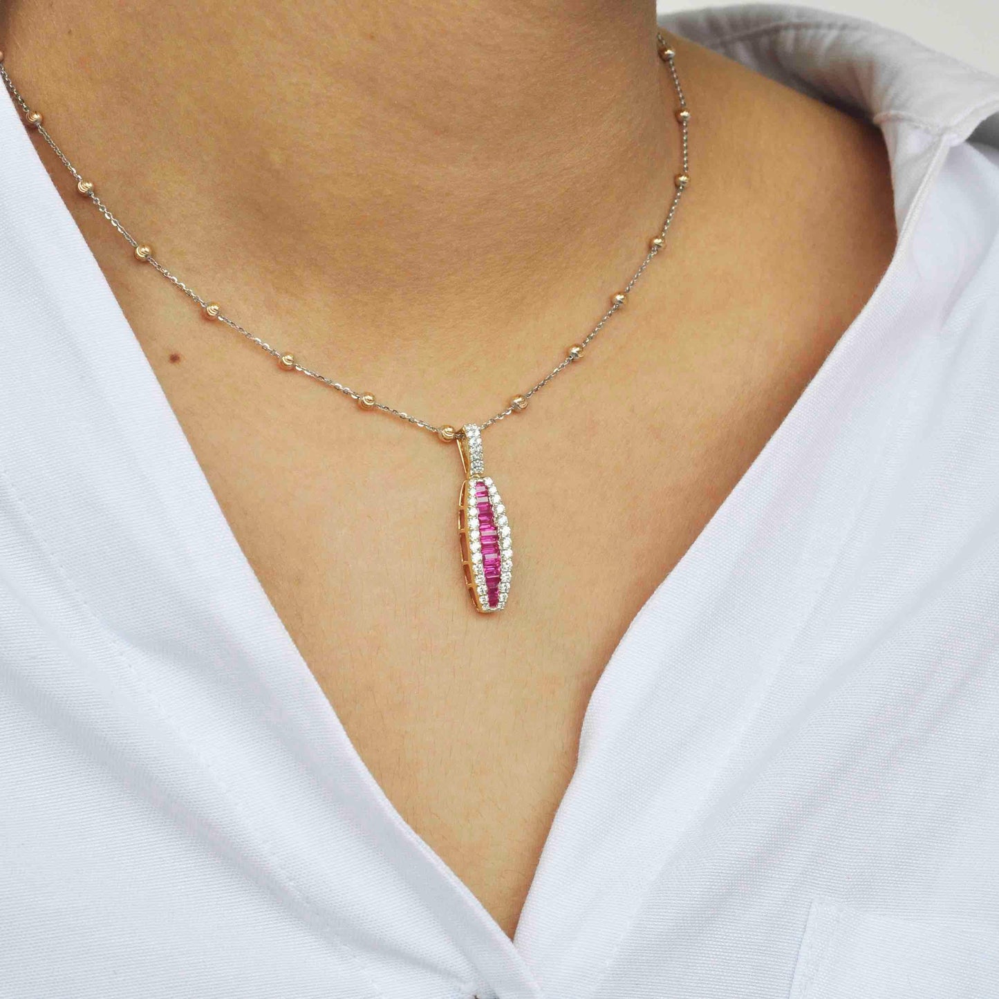 Ruby baguette jewelry