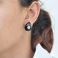 black onyx stud earrings