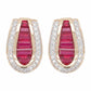 natural ruby stud earrings