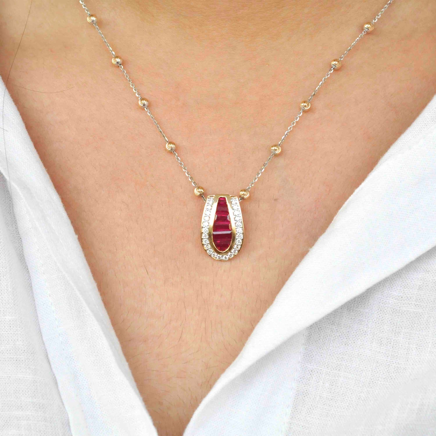 ruby pendant fine jewelry
