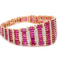 Ruby Red Carpet Bracelet in 18K Rose Gold