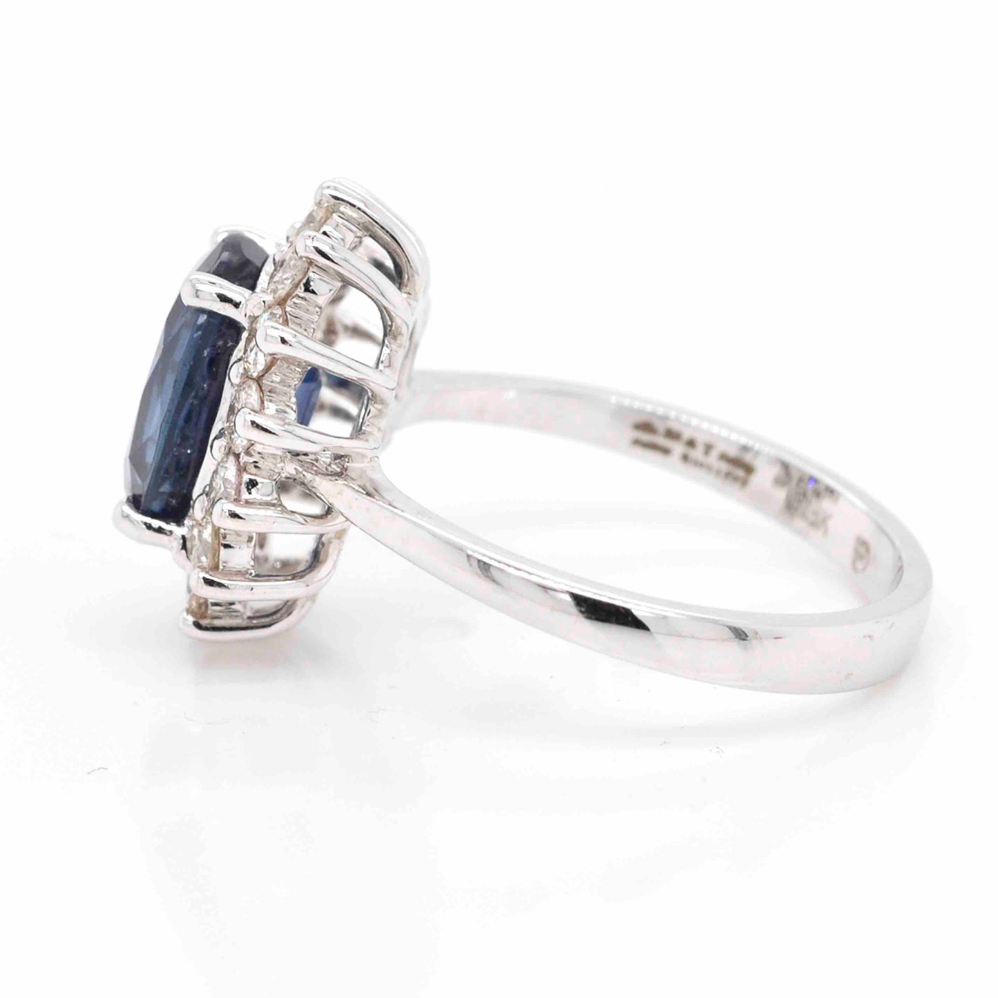 Oval Baguette Sapphire Ring 