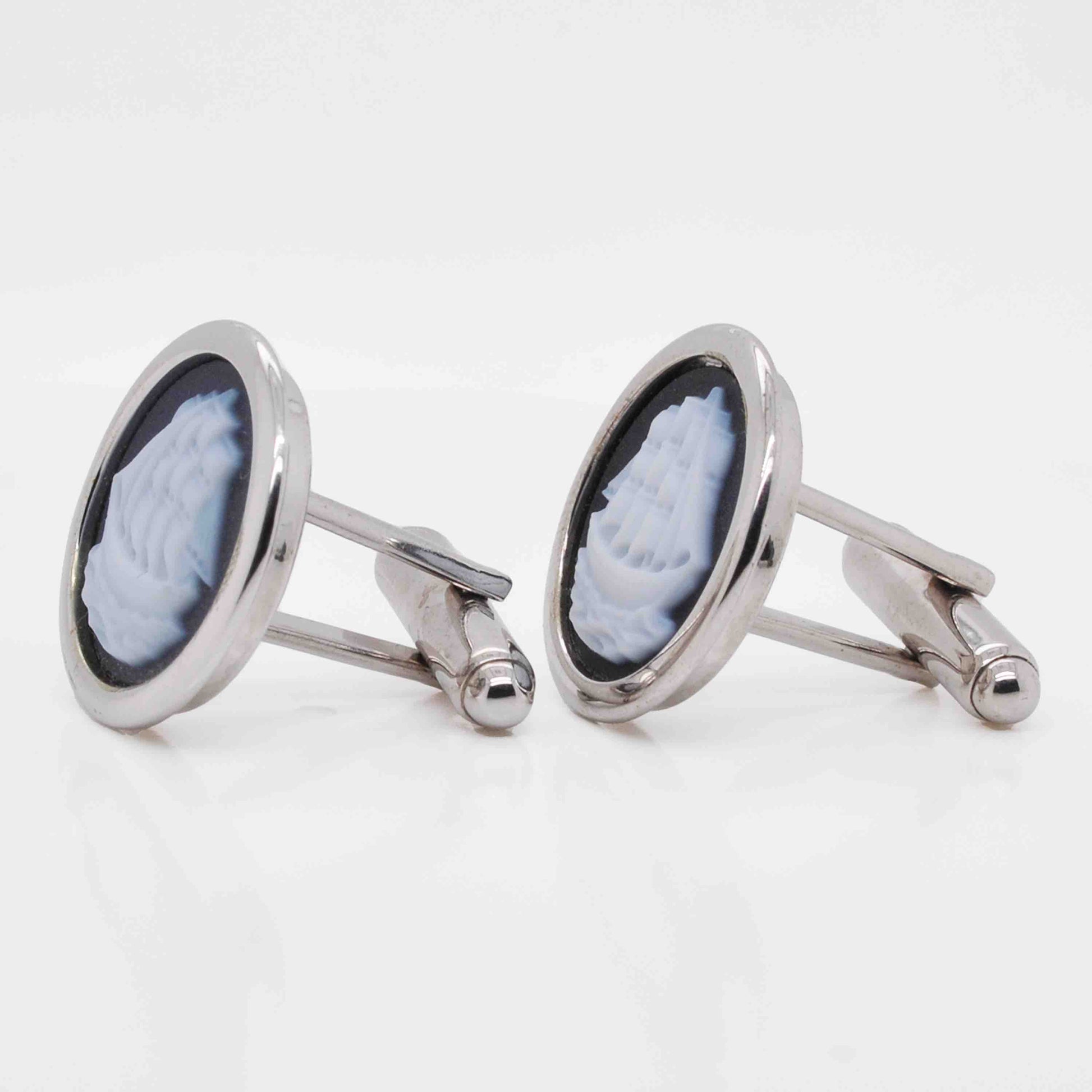 chalcedony cufflinks