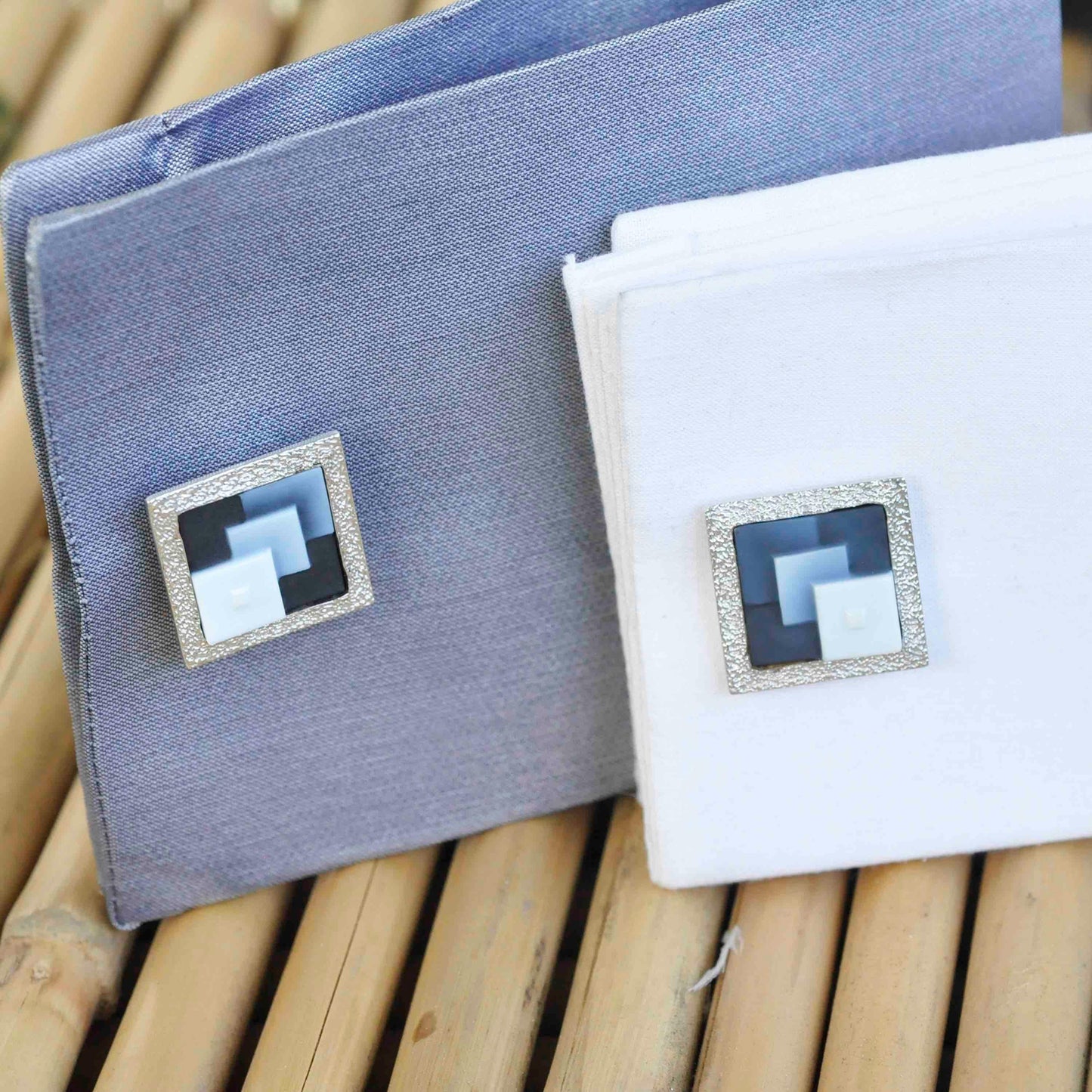 abstract cufflinks