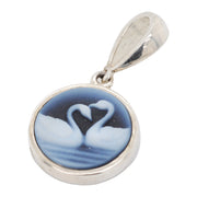 Cameo Swan Pendant