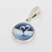 Cameo Swan Pendant